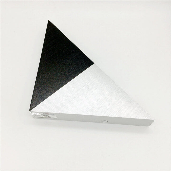 BowLift | TriLumina Prism LED Wall Light | Creative Pyramid Design | Aluminum & Acrylic | Colored Light Options