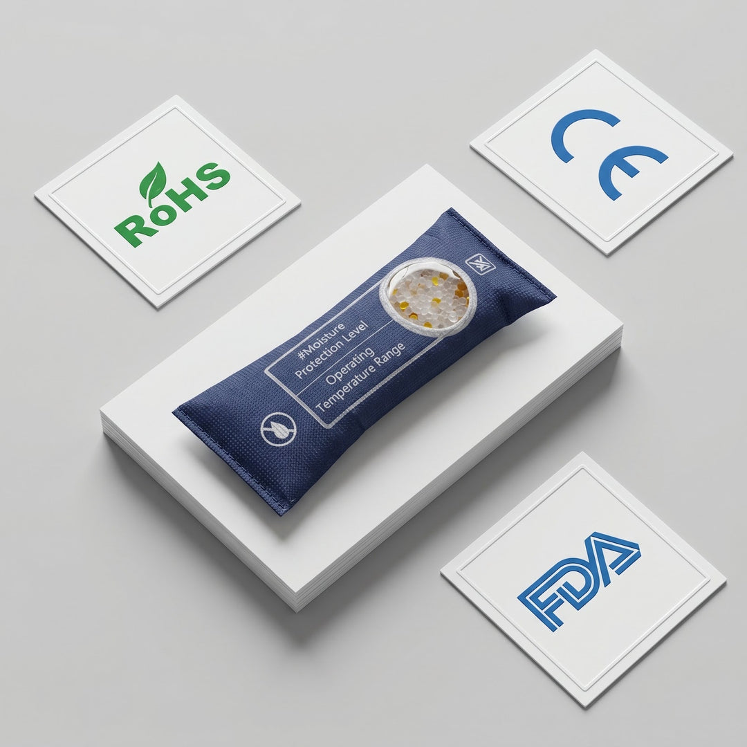 Smart silicone desiccant with viewing window