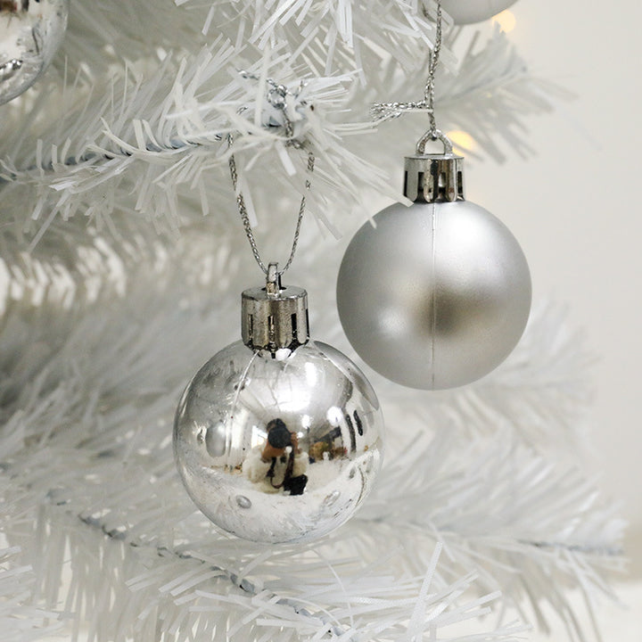 Mini Christmas tree, white, 45/60 cm, with lighting
