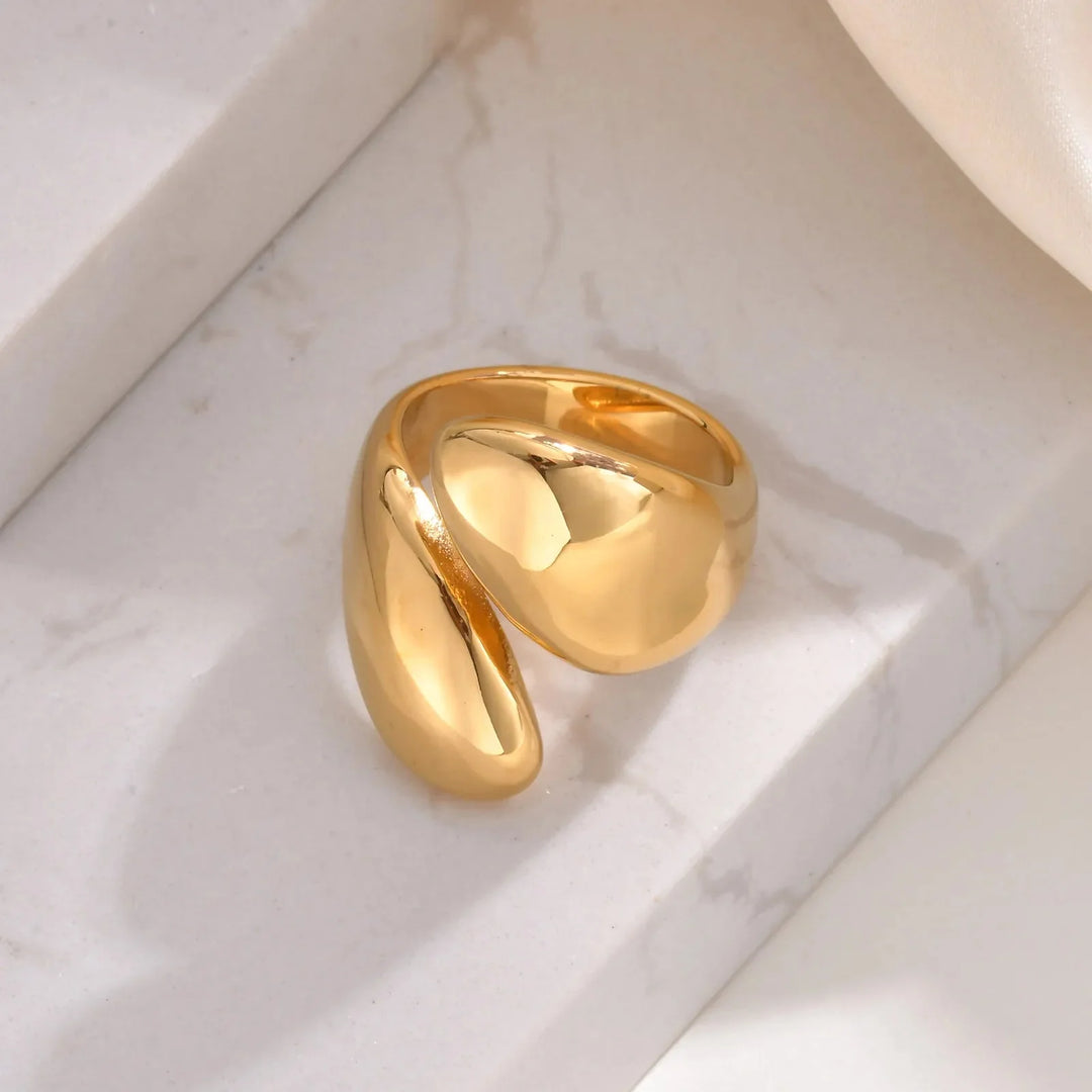 BowLift | 18k Chunky Droplet Wrap Around Ring