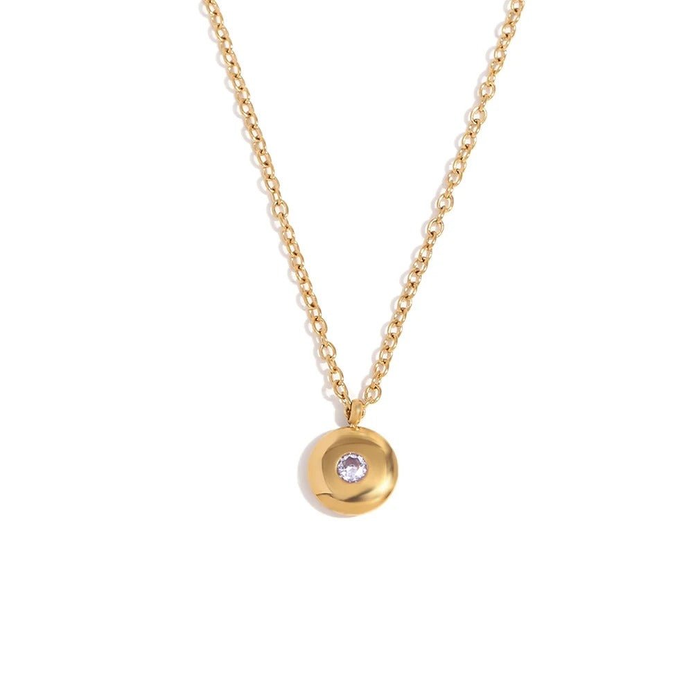 BowLift | 18k Dainty Minimal Birthstone Necklace