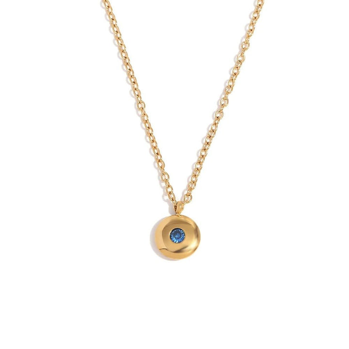 BowLift | 18k Dainty Minimal Birthstone Necklace