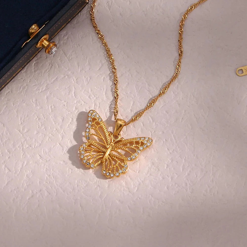 BowLift | 18k Diamond Accented Butterfly Necklace