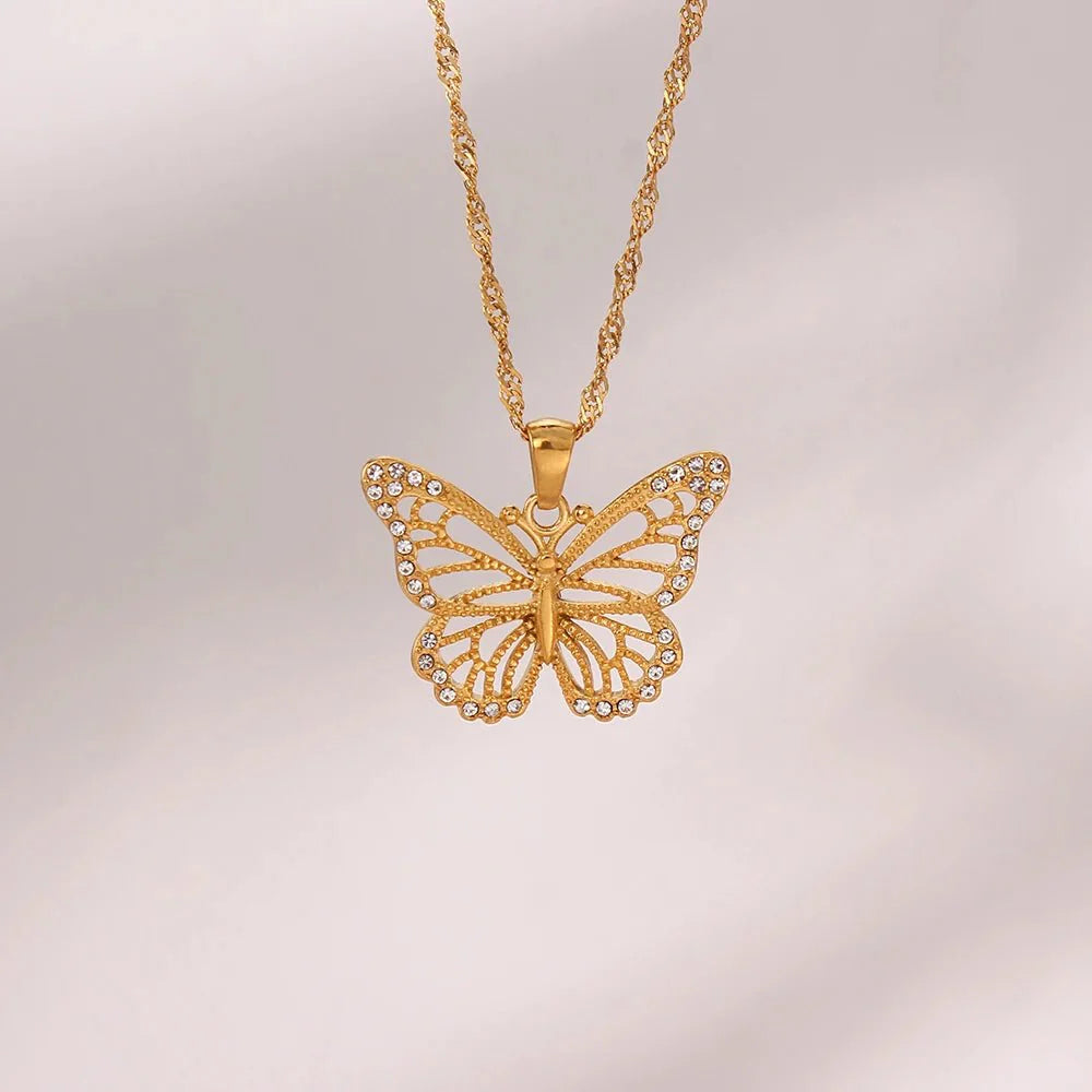 BowLift | 18k Diamond Accented Butterfly Necklace