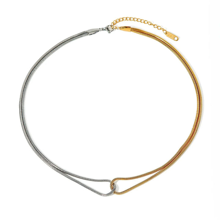 BowLift | 18k Dual Loop Box Chain Necklace