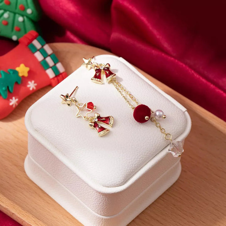 BowLift | 18K Gold-Plated Christmas Bell Earrings