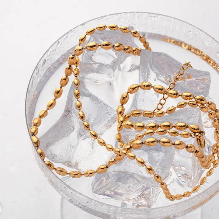 BowLift | 18k Layered Gold Beaded Necklace