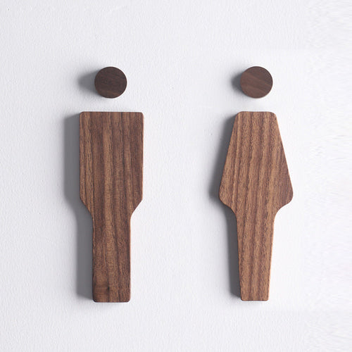 BowLift | Set Wooden Toilet Seats of Black Walnut – Men & Women – Self-adhesive