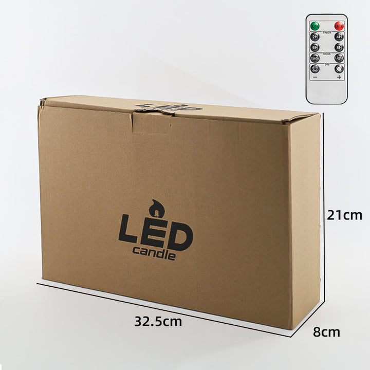 LED stump candle with flicker effect