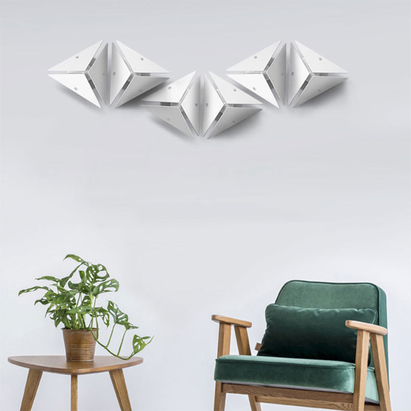 BowLift | Simple Style Triangle Metal Wall Sconce Light Gold/Black/White LED Wall Light Fixture in Warm/White Light for Corridor