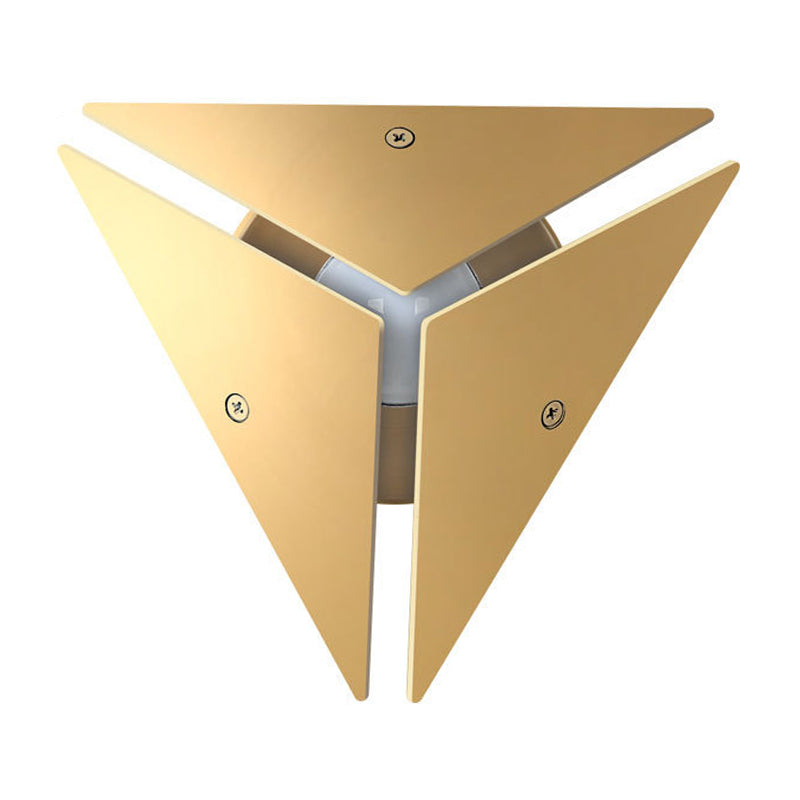 BowLift | Simple Style Triangle Metal Wall Sconce Light Gold/Black/White LED Wall Light Fixture in Warm/White Light for Corridor