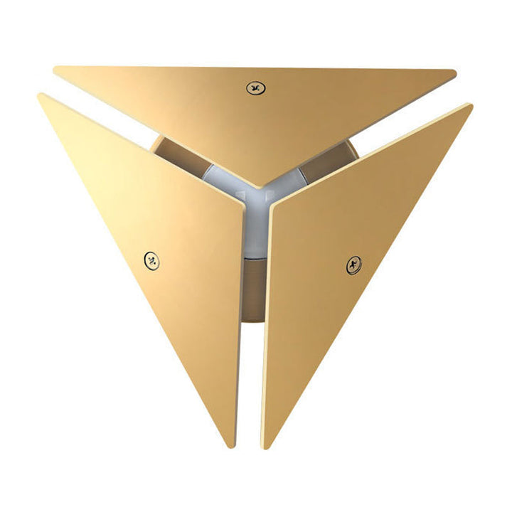 BowLift | Simple Style Triangle Metal Wall Sconce Light Gold/Black/White LED Wall Light Fixture in Warm/White Light for Corridor