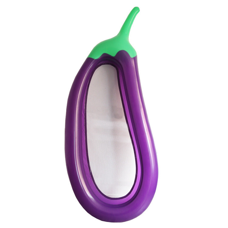 Women's Inflatable Float Ring with Eggplant Design Bowlift