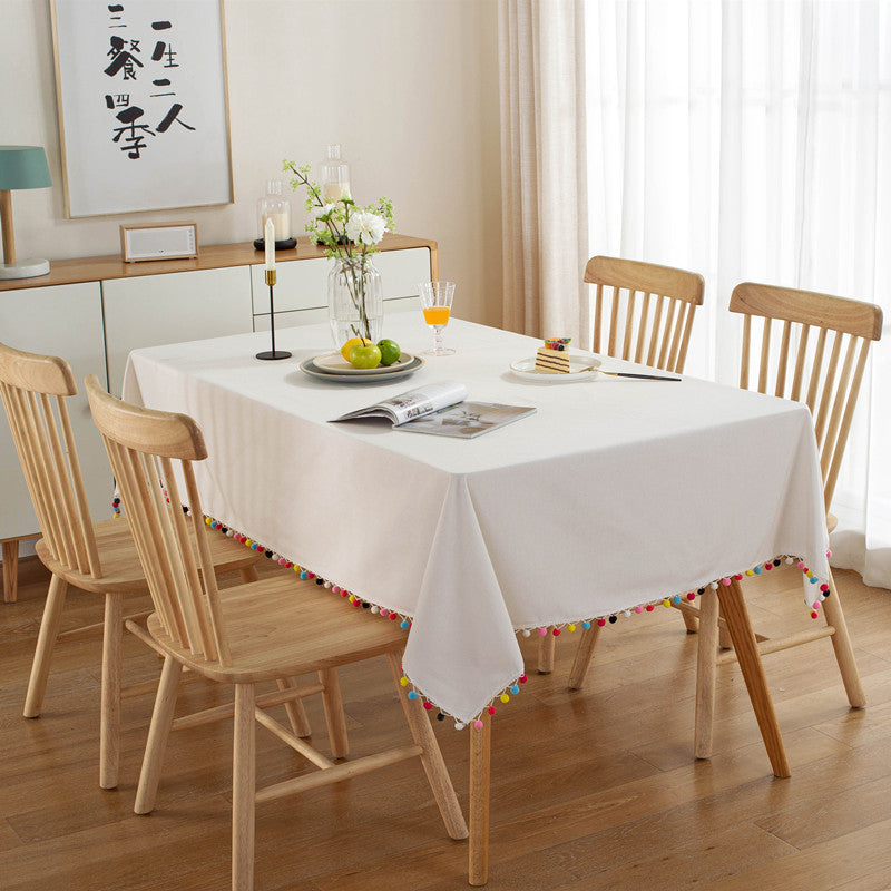 Elegant Fringed Table Cover