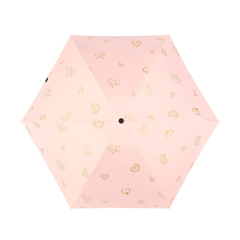 Women's compact UV protection folding umbrella Bowlift