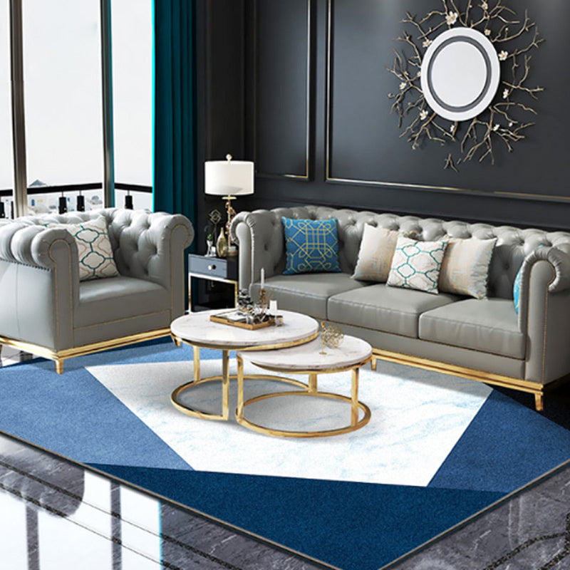 BowLift | Novelty Colorblock Area Rug Multicolor Polyester Rug Stain Resistant Non-Slip Carpet for the Living Room