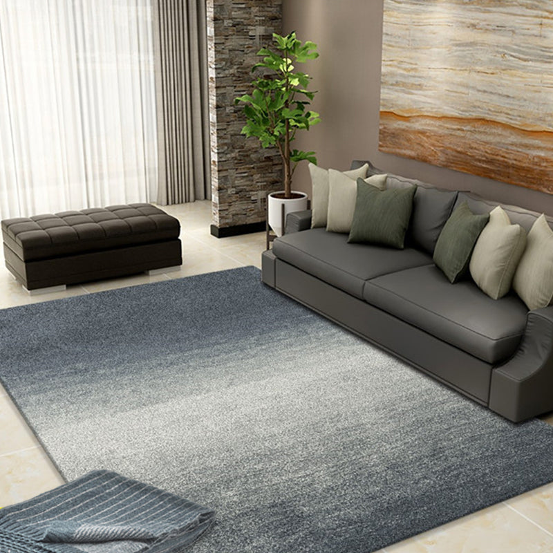 Solid color simple style rug polyester ombre area rug machine washable non-slip rug for the living room | Bowlift