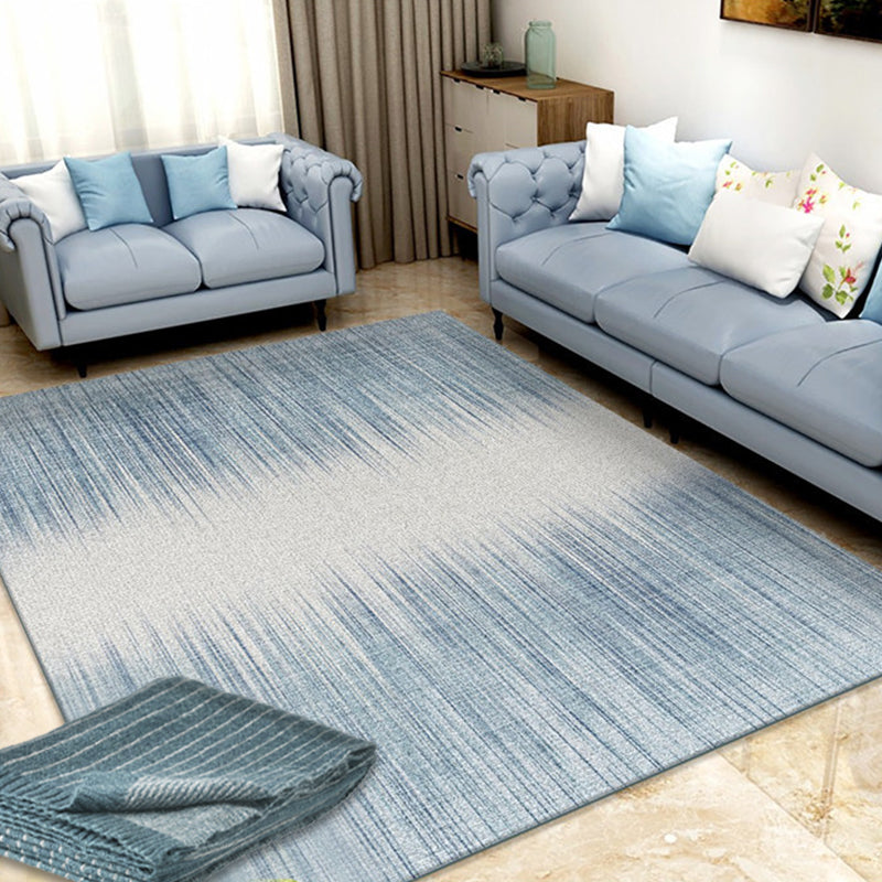 Solid color simple style rug polyester ombre area rug machine washable non-slip rug for the living room | Bowlift