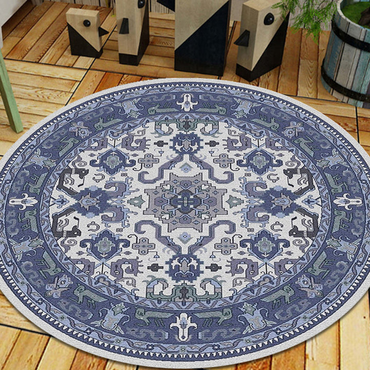BowLift | Moroccan Medallion Pattern Rug Multi Color Polypropylene Rug Non-Slip Backing Pet-Friendly Washable Rug for Bedroom