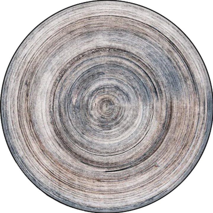 BowLift | Casual Modern Rug in gray abstract wood grain pattern Rug Polyester machine washable Rug for living space decoration