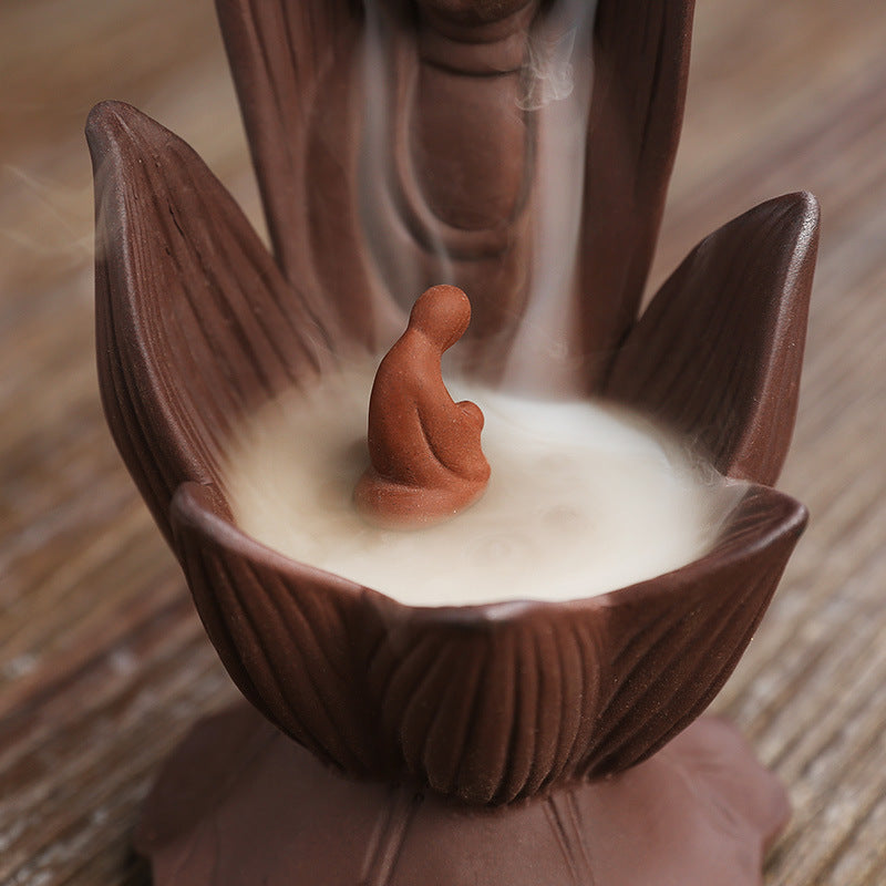 Decorative Buddha Lotus Incense Holder