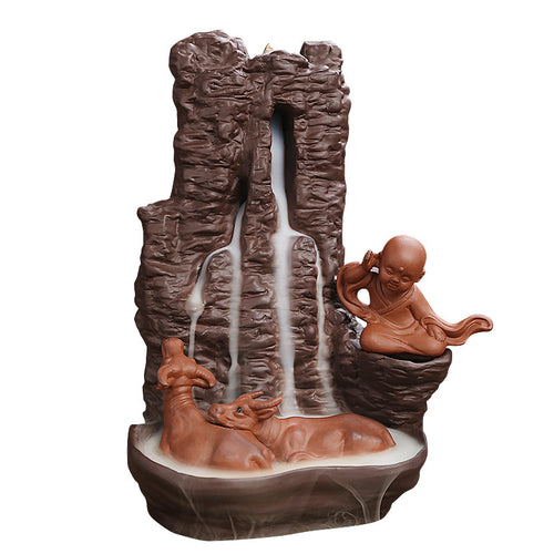 Serene Waterfall Meditation Fountain