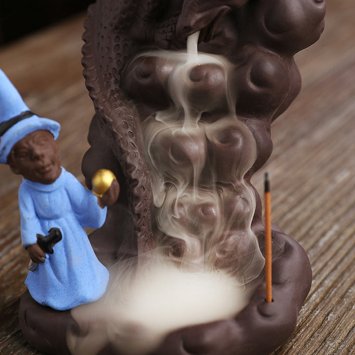 Enchanted Dragon Theme Incense Waterfall Holder