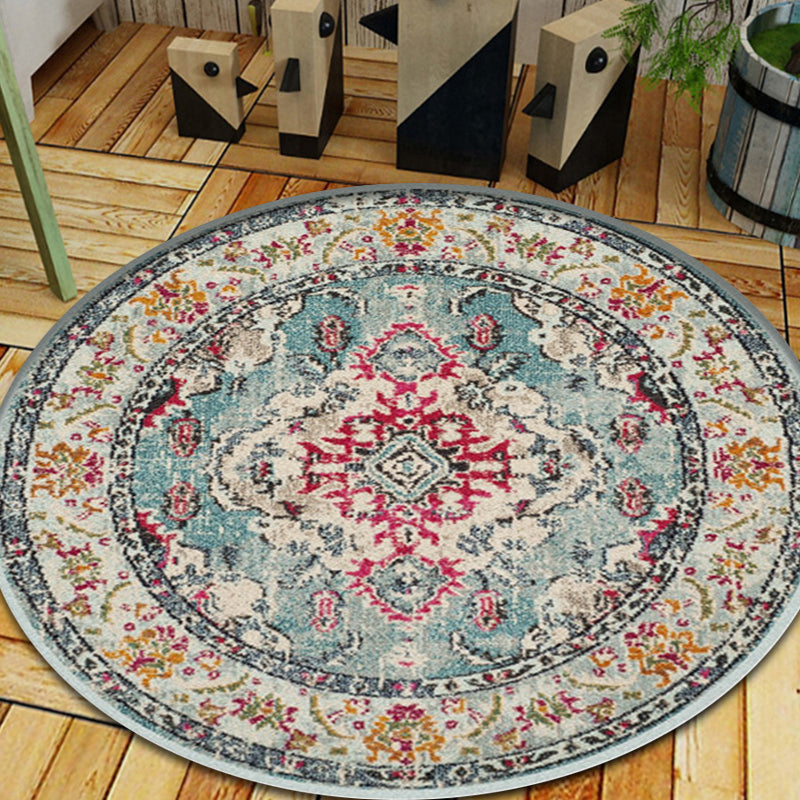 Shabby Tribal Rug Pastel Moroccan Rug Polypropylene Pet-Friendly Non-Slip Rug for the Living Room | Bowlift