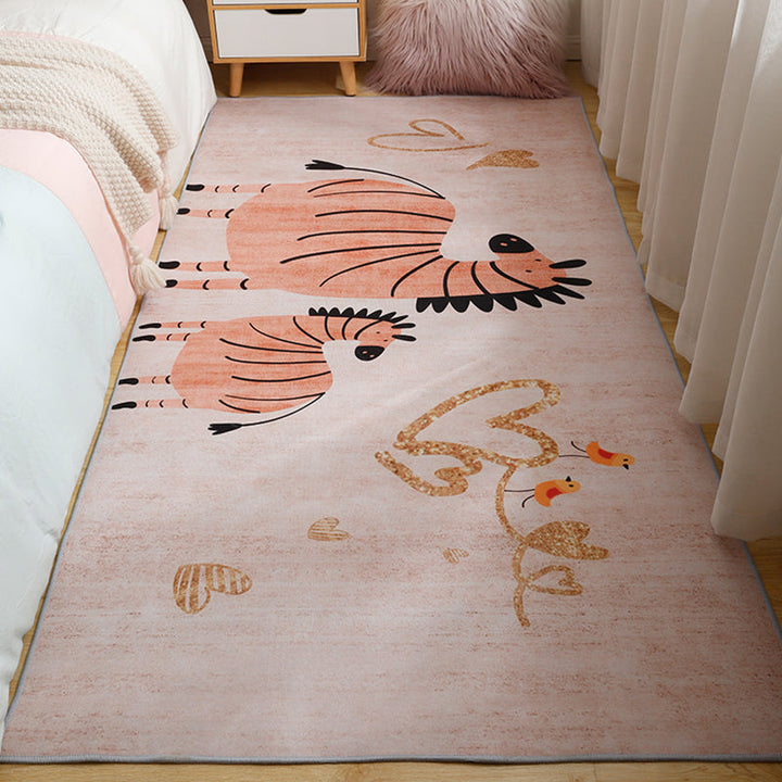 BowLift | Fun Cartoon Rug Soft Colors Fairy Tale Rug Machine Wash Non-Slip Rug for Children's Room