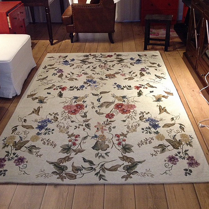 BowLift | Bud printed rug polyester traditional indoor rug non-slip washable pet-friendly rug for living room