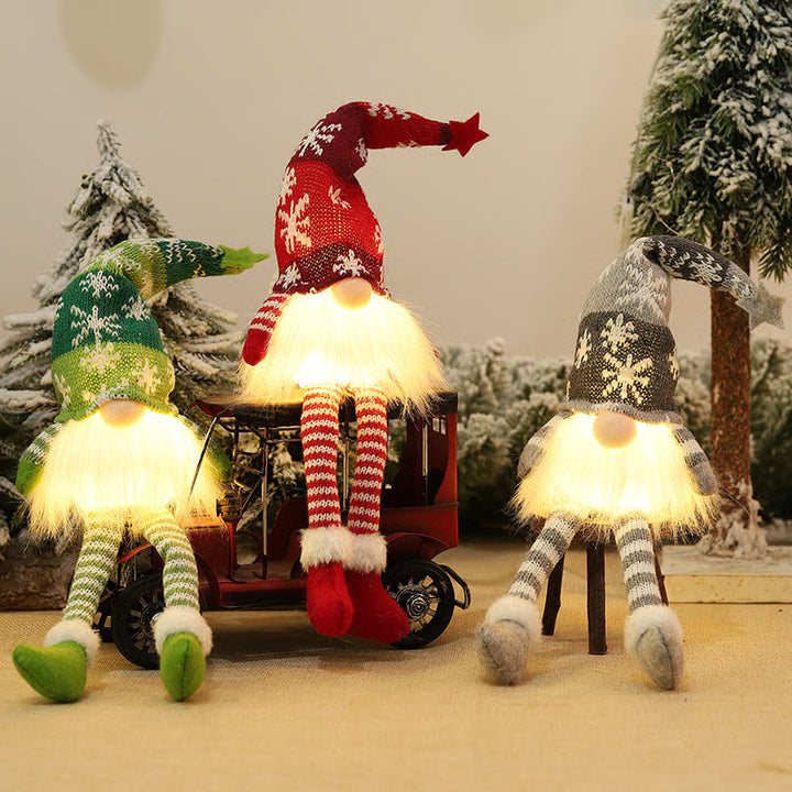 BowLift | Christmas Elf with LED Light | Handmade Decoration Figure | Nordic Design