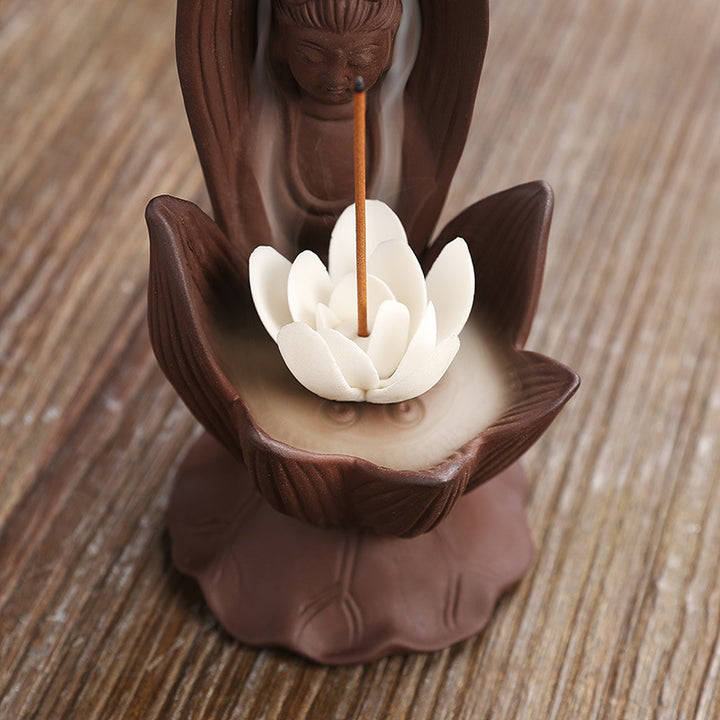 Decorative Buddha Lotus Incense Holder
