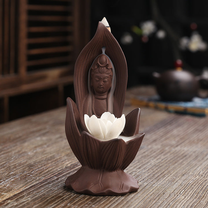 Decorative Buddha Lotus Incense Holder