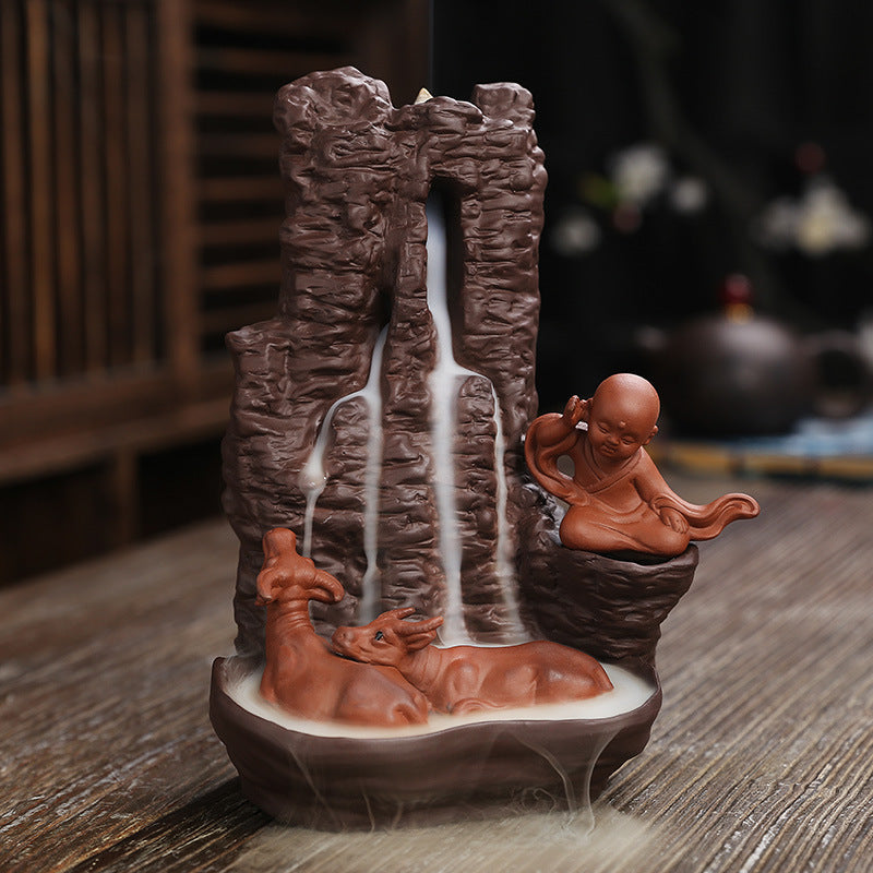 Serene Waterfall Meditation Fountain