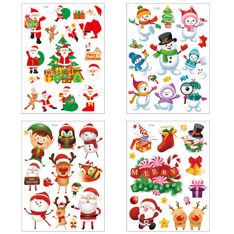 Festive Christmas Wall Decals Bowlift