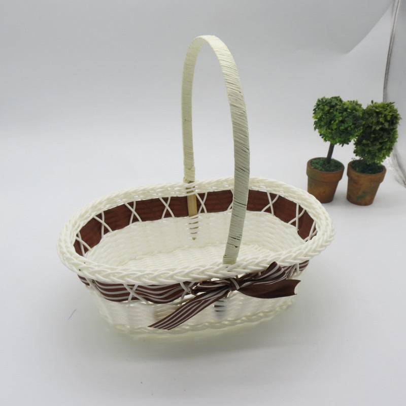 Decorative Handwoven Easter Basket Bowlift