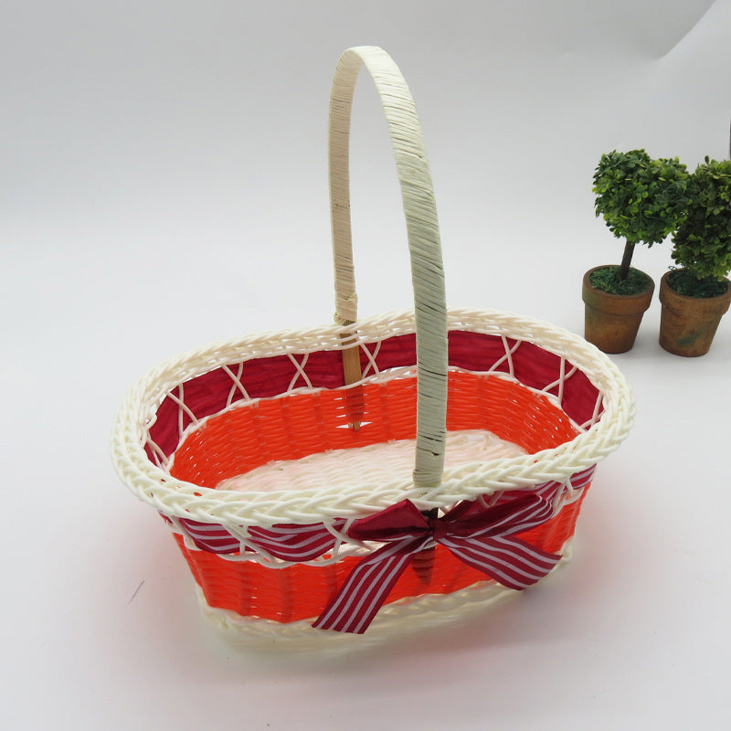 Decorative Handwoven Easter Basket Bowlift