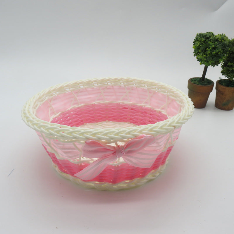 Decorative Oval Woven Storage Basket Bowlift