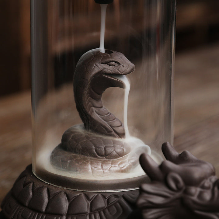 Artistic Cobra-Themed Incense Burner