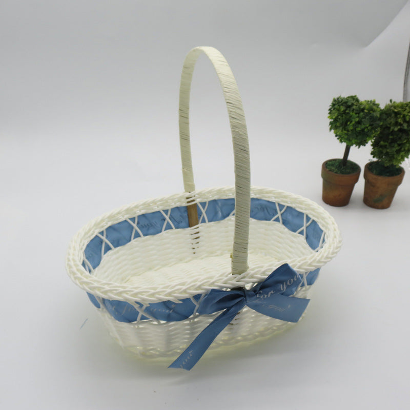 Decorative Handwoven Easter Basket Bowlift