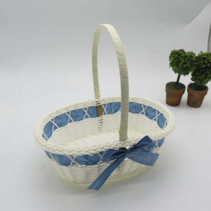 Decorative Handwoven Easter Basket Bowlift