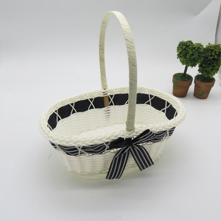 Decorative Handwoven Easter Basket Bowlift