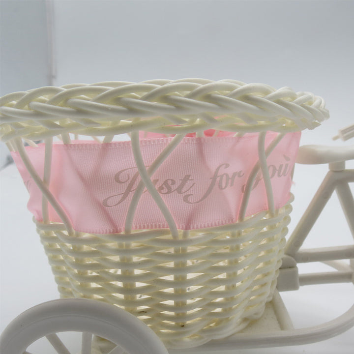 Cute Bicycle Decorative Storage Basket Bowlift