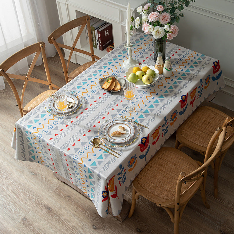 Geometric Patterned Dining Tablecloth