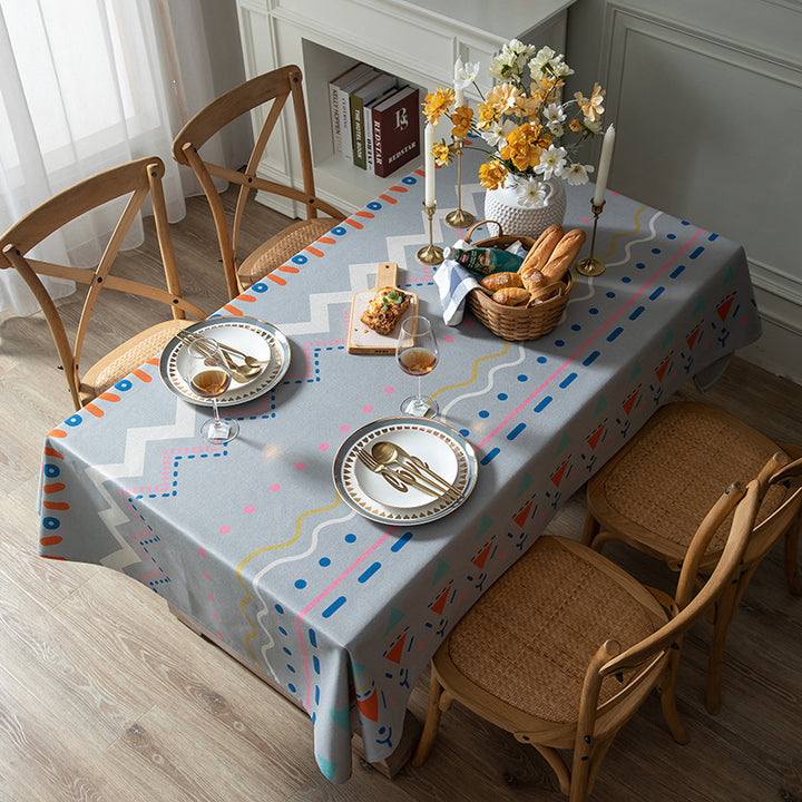 Geometric Patterned Dining Tablecloth