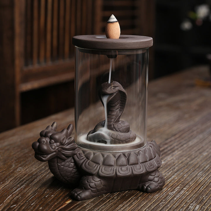 Artistic Cobra-Themed Incense Burner