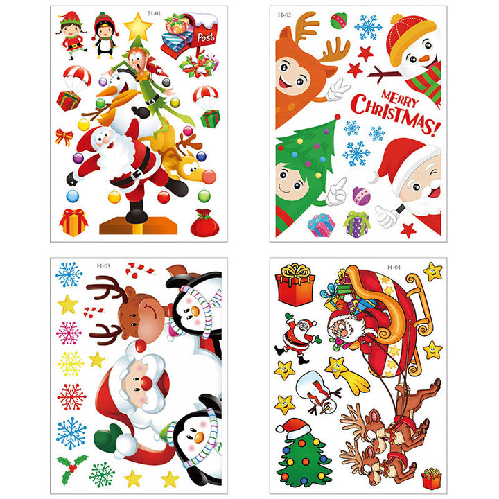 Festive Christmas Wall Decals Bowlift