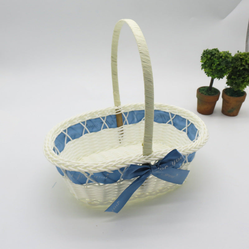 Decorative Handwoven Easter Basket Bowlift
