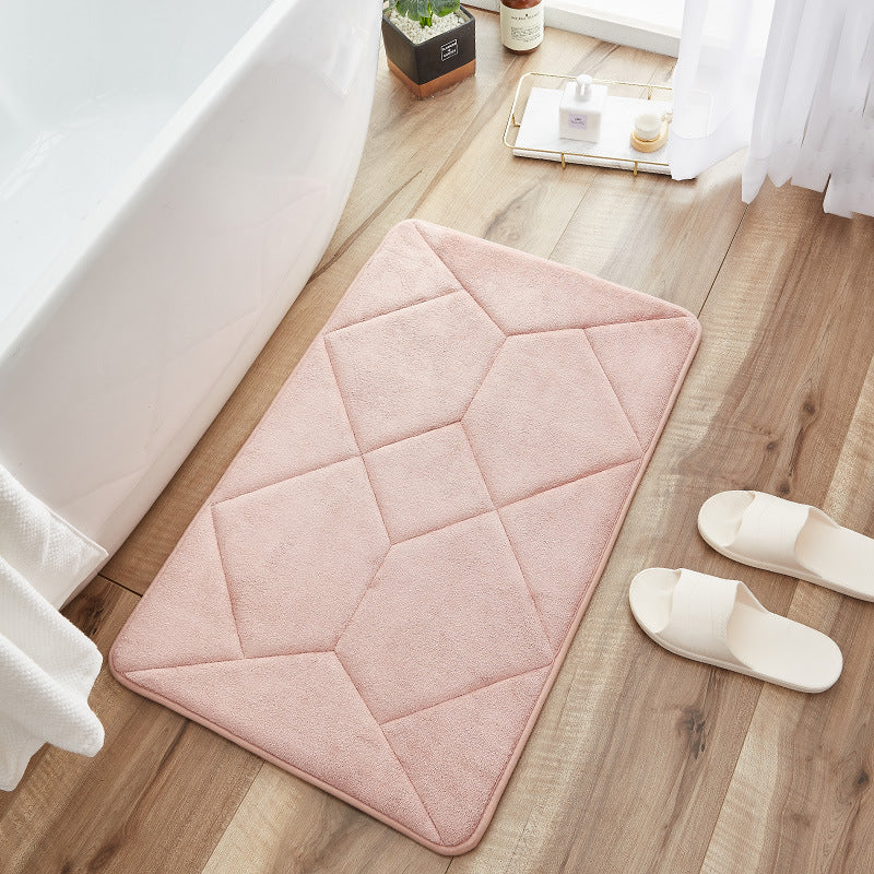 Abstract Pattern Bathroom Rug Bowlift