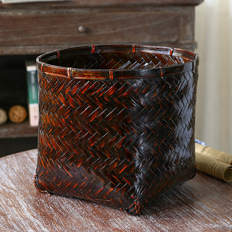 Handcrafted Woven Storage Basket Bowlift